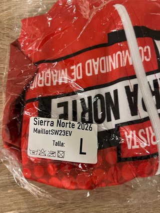 Maillot Ciclismo Sierra Norte Talla L