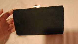 Bolso de mano de terciopelo