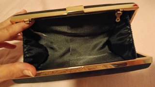 Bolso de mano de terciopelo