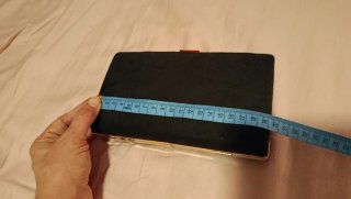 Bolso de mano de terciopelo