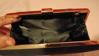 Bolso de mano de terciopelo