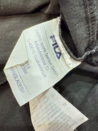 T-shirt Fila Cropped Nero Taglia S