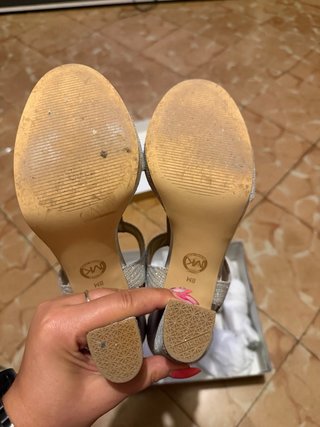 Sandalias Michael Kors Plata Talla 38,5-39