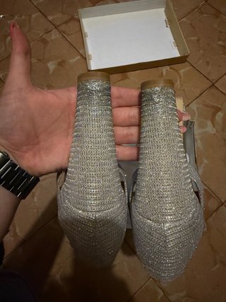 Sandalias Michael Kors Plata Talla 38,5-39