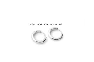 Aros de Plata 12x3mm