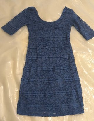 Vestido Shana Encaje Azul Marino Talla M