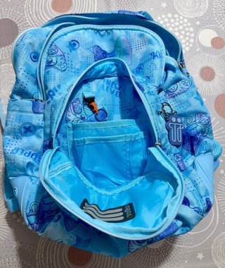 Mochila Totto Azul Estampado Videojuegos