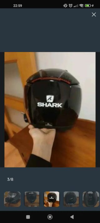 Casco Shark Talla L + Cardo Freecom2
