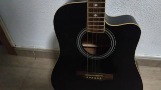 Guitarra Acústica Negra Baltimore