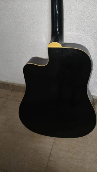 Guitarra Acústica Negra Baltimore