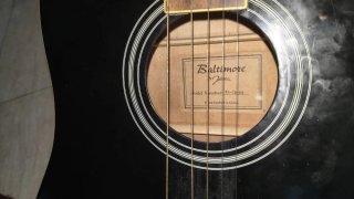 Guitarra Acústica Negra Baltimore