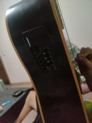 Guitarra Acústica Negra Baltimore