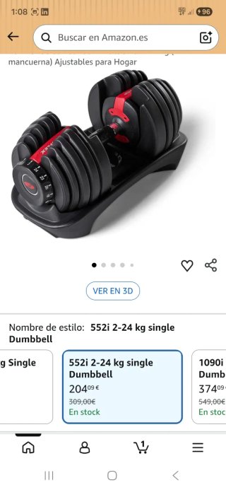 Mancuerna Ajustable 2,5-24 Kg