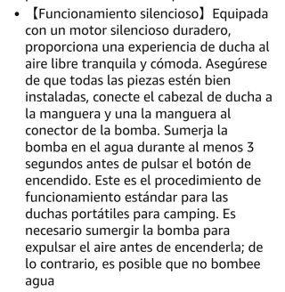 Ducha Portátil Camping, [8000mAh de Larga Duración