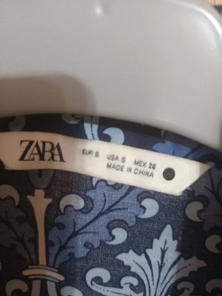 Vestido estampado Zara Talla S