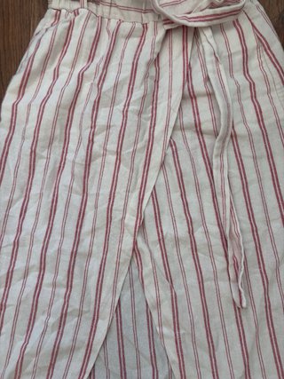 Falda Zara Rayas Rojas Talla S