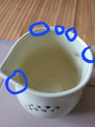 Brocca Mulino Bianco in ceramica