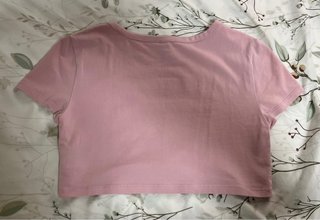 Crop top rosa Divided Talla M