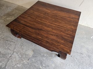 Mesa de centro de teca y bambú