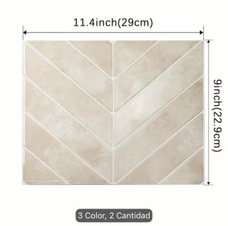 Azulejo Adhesivo Beige Chevron