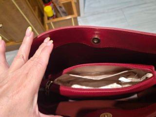 Bolso Prada Rojo Piel