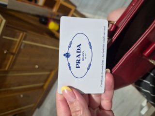 Bolso Prada Rojo Piel
