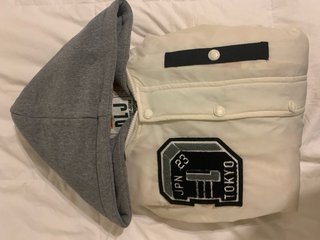 Abrigo DLJ Blanco con Capucha