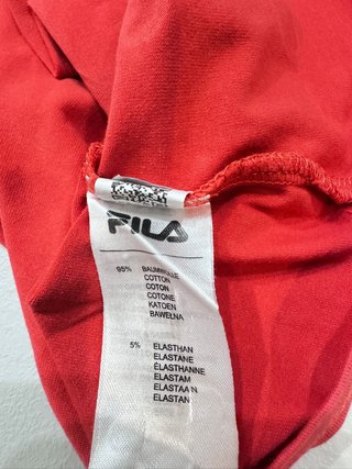 T-shirt Fila rossa logo taglia S