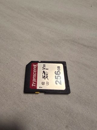 Tarjeta SDXC Transcend 256GB Clase 10 U3 V30