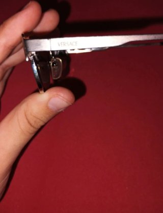 Occhiali da sole Versace neri e argentati