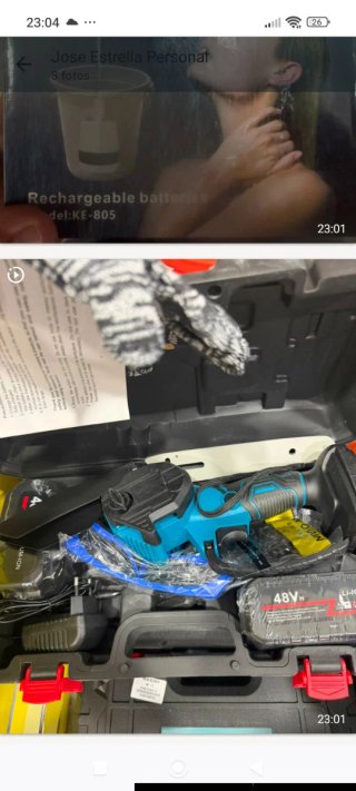 Mini motosierra recargable KE-805