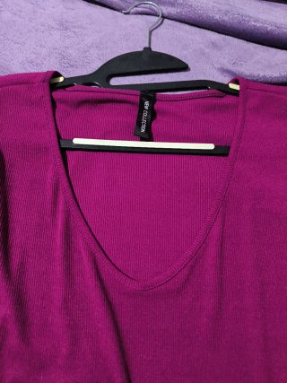Vestido largo morado