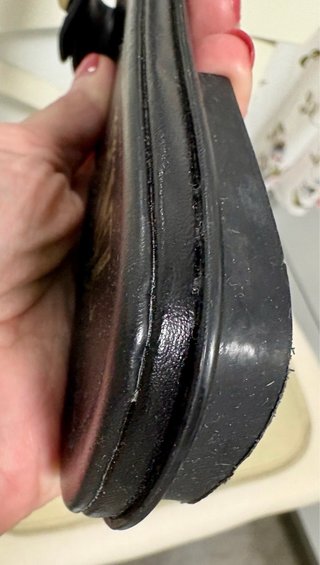 Sandalias ZARA planas hebilla dorada T41