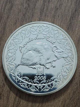 Moneda 1/4 Euro Plata 2008 Fábulas La Fontaine