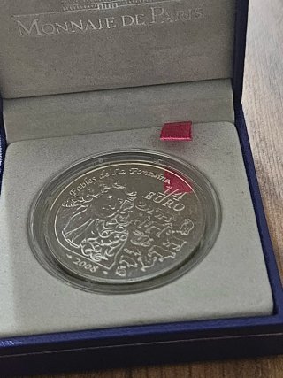 Moneda 1/4 Euro Plata 2008 Fábulas La Fontaine