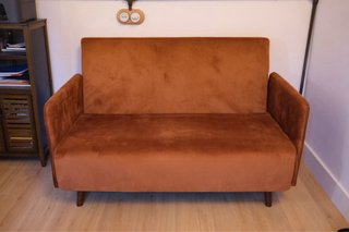 Divano a 2 posti Maison du Monde terracotta