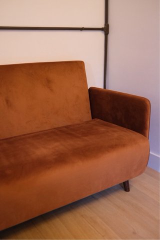 Divano a 2 posti Maison du Monde terracotta