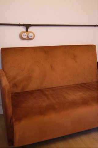 Divano a 2 posti Maison du Monde terracotta