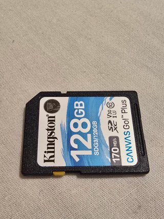 Tarjeta SD Kingston 128GB Canvas Go Plus