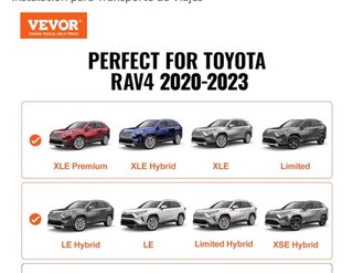 Barras de baca VEVOR para Toyota RAV4 2020-2023