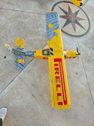 Avión RC Combustión Decoración DHL