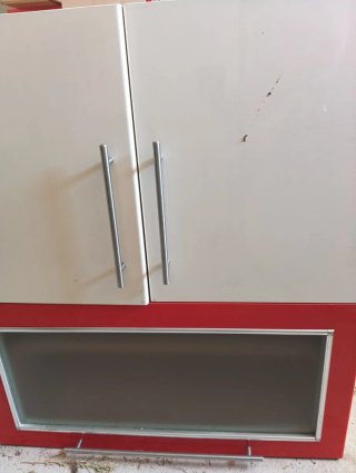 Mueble de cocina beige