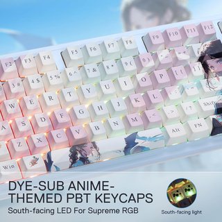 Teclado TKL con juntas, PBT y triple conexión