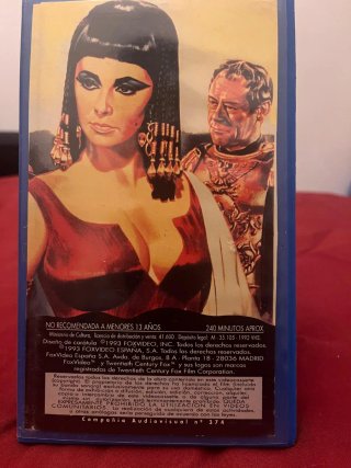 Películas VHS, Cleopatra, Sin Perdon, etc.