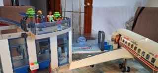 Pack Playmobil Aeropuerto, Avión y Torre Control