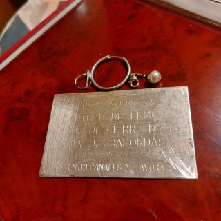 Joyas de plata de ley placa y restos 20,44 gr.