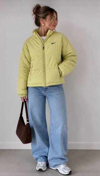 Chaqueta unisex Nike Amarilla Vintage Talla XS