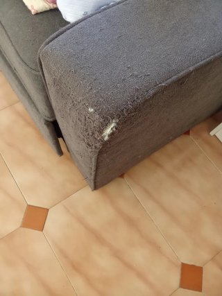 Sofá Cama Gris y Multicolor