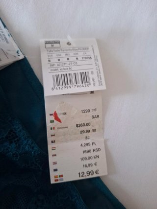 Conjunto Lencería Encaje Talla 90B