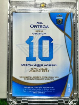 ARIEL ORTEGA - AUTOGRAFO ORIGINAL - TOPPS LINEAGE